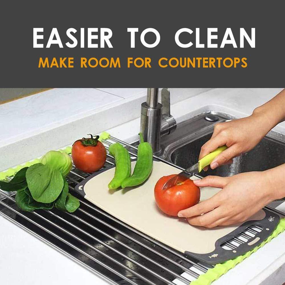 2064A FOLDABLE DRAIN RACK KITCHEN SINK ROLL UP DISH DRYING RACK PORTABLE DISH RACK DeoDap 2064A FOLDABLE DRAIN RACK KITCHEN SINK ROLL UP DISH DRYING RACK PORTABLE DISH RACK DeoDap